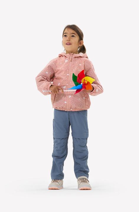 Produktbild Quechua Wanderschuhe Kinder Gr. 28–34 niedrig Klettverschluss Wandern - NH500 beige/rosa (31)
