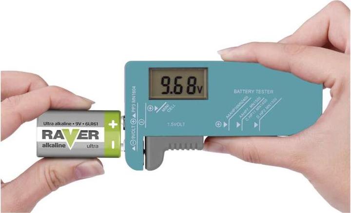 Image du produit Emos Testeur de piles AA, AAA, C, D, 9V, piles bouton