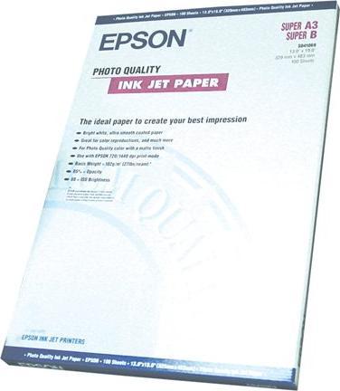 Produktbild Epson Photo Quality Ink Jet Paper, 100 Blatt (102 g/m², A3+, 100 x)