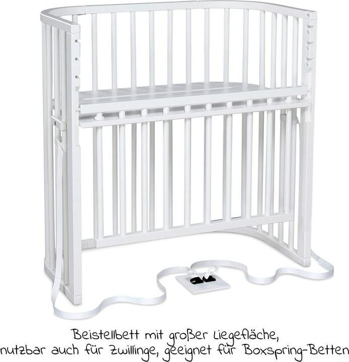 Produktbild Babybay Beistellbetten Beistellbett Boxspring Comfort Plus - Weiss lackiert