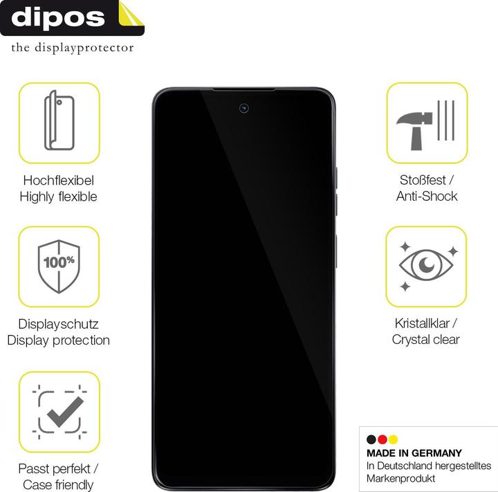 Actual product image Dipos 3D Full Cover Screen Protector (1 Piece, Motorola Moto G24 Power)