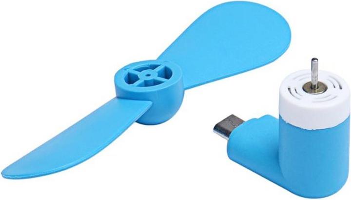 Immagine prodotto PhoneLook Mini ventilatore blu per smartphone perfetto per gli spostamenti e i viaggi di lavoro Micro-US