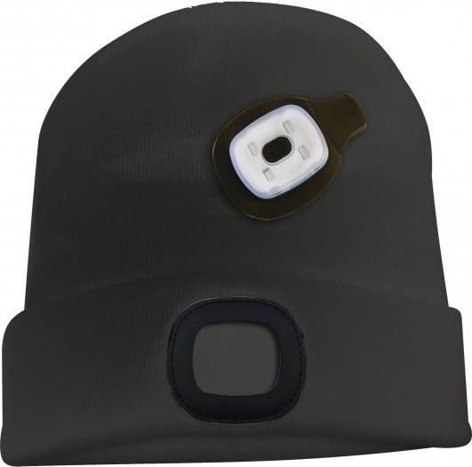 Image du produit Velamp Bonnet avec lumière frontale LED, bonnet tricoté avec lumière LED idéal pour le jogging, le (100 lm)