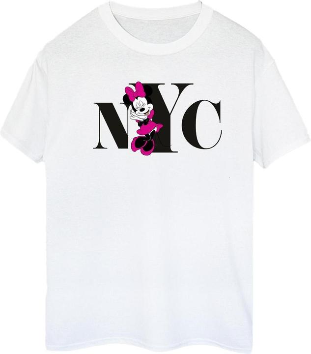 Actual product image Disney Womens/Ladies Minnie Mouse NYC Cotton Boyfriend T-Shirt (S)