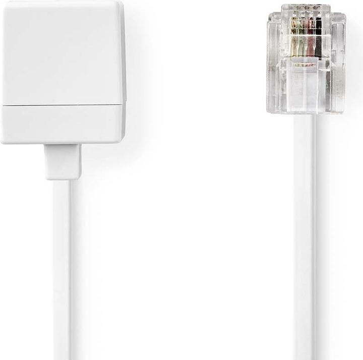 Produktbild Nedis Telefon-Verlängerungskabel | RJ11 Stecker | RJ11 Buchse | 10.0 m | Kabeldesign: Flach | Beschi