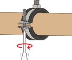 Actual product image Fischer Articulated pipe clamp FGRS 32-37 M8/M10