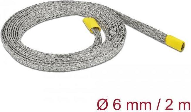 Produktbild Delock Kabelschlauch zur EMV Abschirmung 2 m x 6 mm Grau (Kabelschlauch, 200 cm)