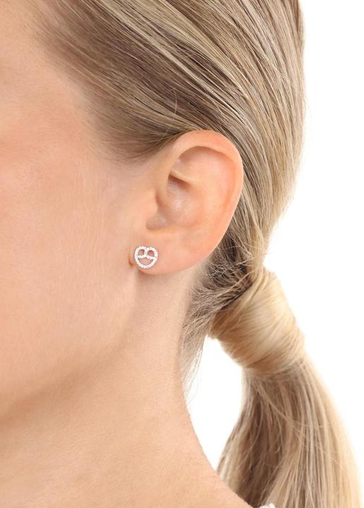 Produktbild Amor Ohrschmuck für Damen, 925 Sterling Silber, Zirkonia synth. | Brezel (Silber 925)