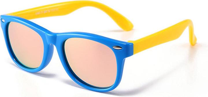 Techsuit - Sunglasses Polarised (D802) - for Kids Between 3-6 Years, UV Protection - Blue / Pink