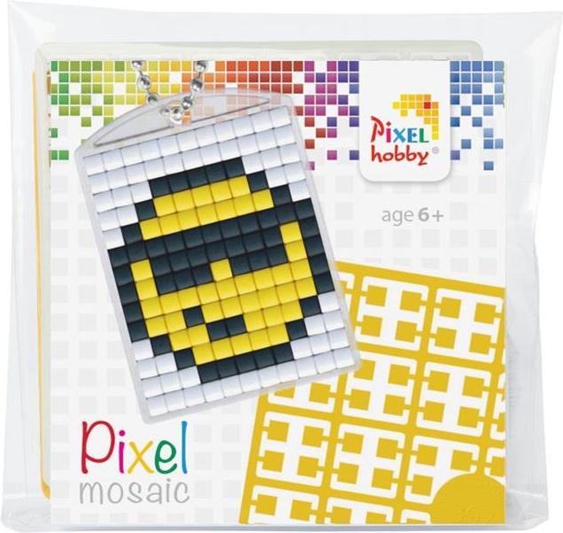 Magni Pixel P23022 Médaillon mosaïque Smile, porte-clés pour enfants à concevoir soi-même, facile comme