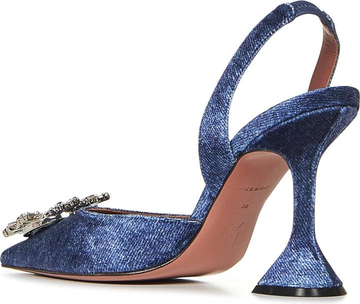 Actual product image Amina Muaddi With Heel Blue (38)