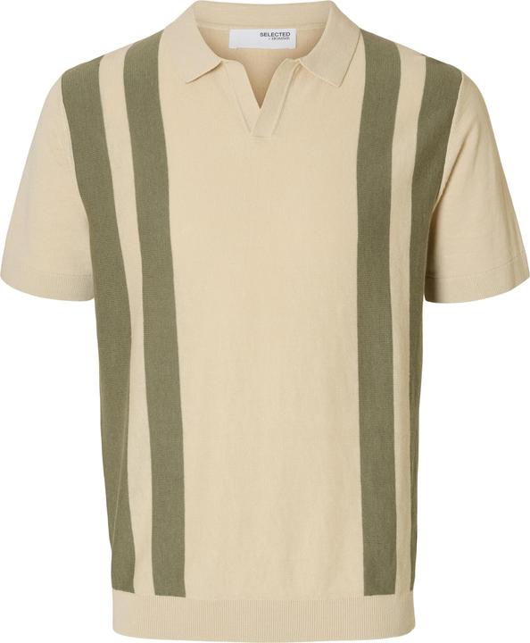 Selected Homme Kurzarm Polohemd aus Strick