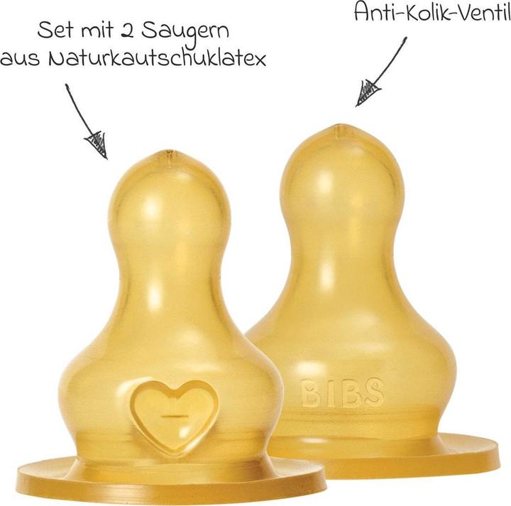 Image du produit Bibs Anti-Colic Tétine Latex Slow Flow 2 pièces