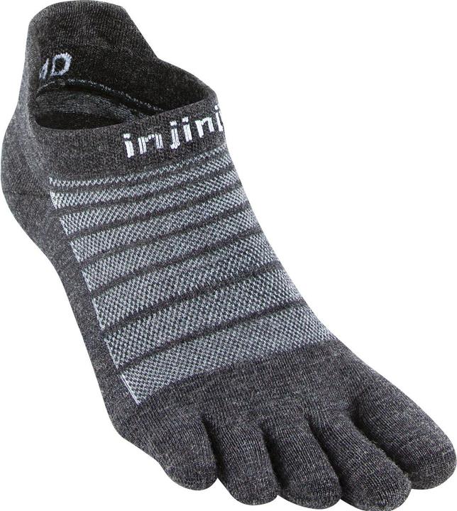 Actual product image Injinji Run NUwool No-Show Slate (L)