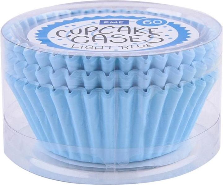 Actual product image PME Cupcake Baking Tin Light Blue, 60 Pieces (5.50 cm)
