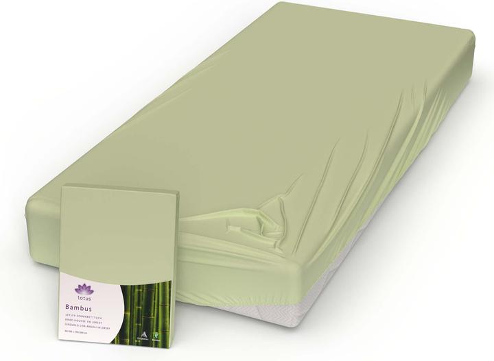 Immagine prodotto Lotus Bettwaren Lenzuolo matrimoniale in bambù (90-100 x 200 cm)