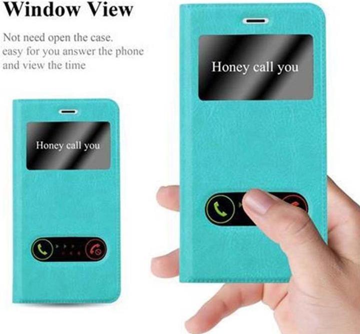 Actual product image Cadorabo Book with View double window cover (OnePlus 3)