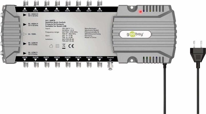 Actual product image Goobay Satellite multi-switch 5 inputs/16 outputs (Multi switch)
