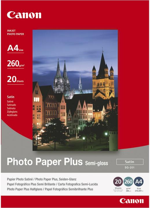 Actual product image Canon SG-201 Plus Semi-Gloss (260 g/m², 10 x 15 cm, 50 x)