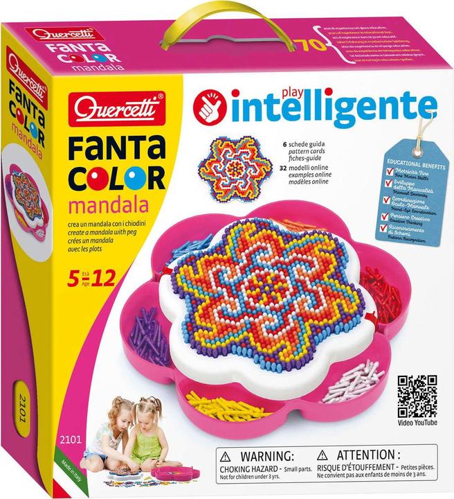Actual product image Quercetti Pixel Art Mandala, 1200 pins (1200 pieces)