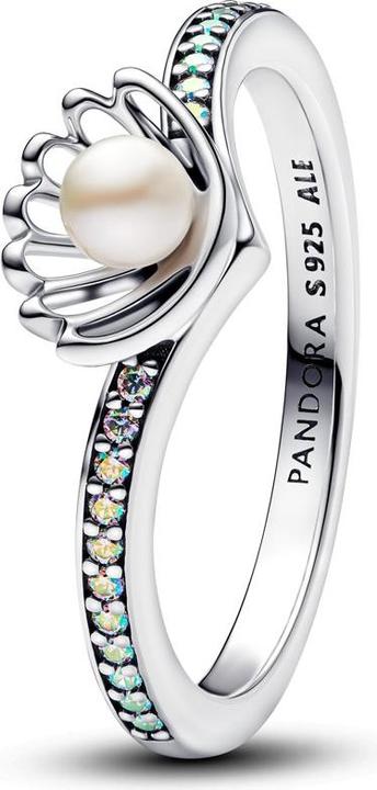 Pandora Disney Prinzessin Arielle Muschel Behandelte Süsswasserzuchtperle Ring
