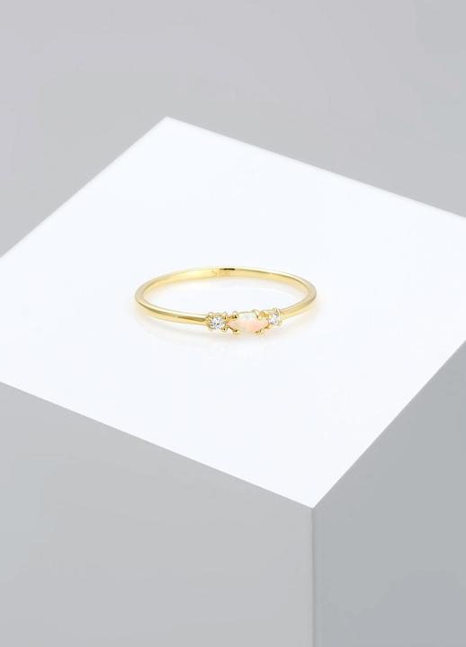 Actual product image Elli Vintage Design mit Zirkonia und Opal (58, 925 Silver)