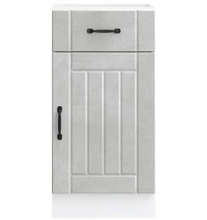 Immagine prodotto VidaXL Base per cucina Lucca Concrete grey Base per lavello in legno (40 x 46 x 81,5 cm)