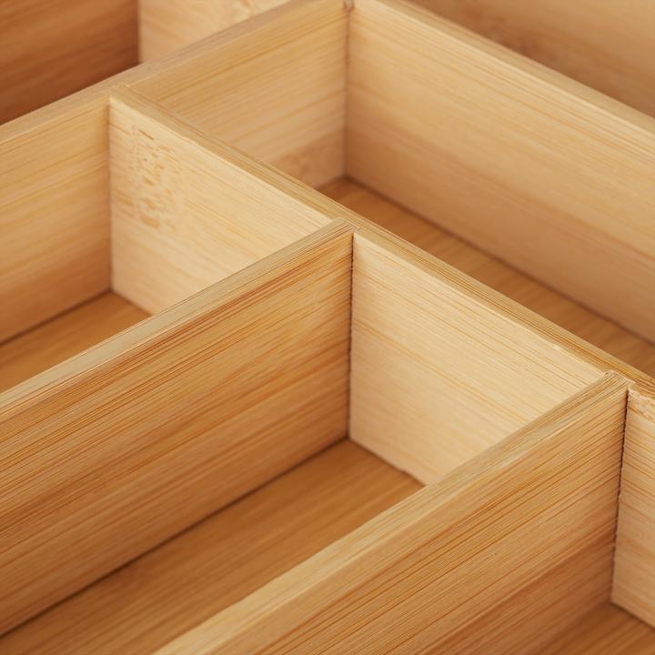 Actual product image Relaxdays Bamboo cutlery tray
