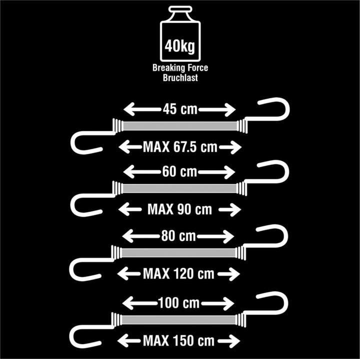 Actual product image Master Lock Rubber tensioning cables set