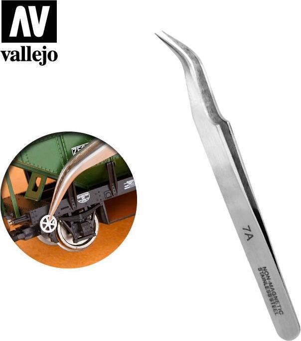Produktbild Vallejo Extra Fine Curved Tweezers (T12004)