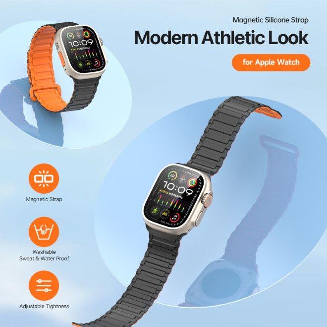 Actual product image Dux Ducis KJ bracelet (42 mm, 45 mm, 44 mm, 49 mm, Silicone, Magnet)