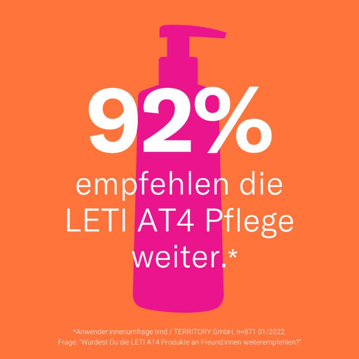 Image du produit Leti AT4 Gel douche et bain - Nettoyage doux et surgraissant pour les peaux sèches ou à tendance (Gel, 250 ml)