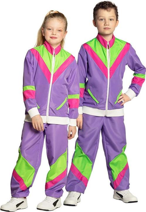 Actual product image Boland 80s - Purple Retro Tracksuit (128, 134, 140)