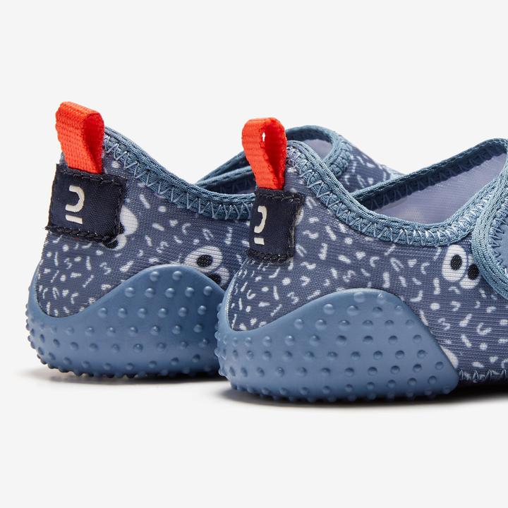 Produktbild Decathlon Turnschuhe Babylight atmungsaktiv Babyturnen - blau mit Muster (29)