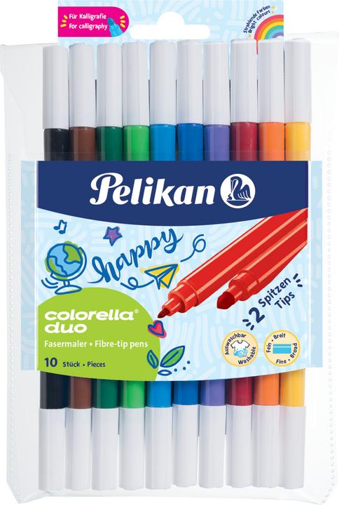 Actual product image Pelikan Fibre pen Colorella duo C407 (Multicoloured, 10 x)