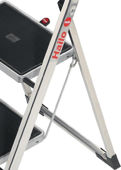 Image du produit Hailo K70 StandardLine, escabeau aluminium, 3 marches (Échelle deux plans, 106 cm)