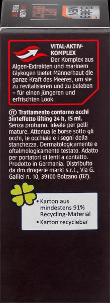 Produktbild dm Balea MEN Augencreme Lift Effect 24h Augenpflege 3in1 (15 ml, Tag + Nacht)