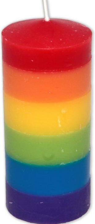 Actual product image ? Large Candle With Lgbt Flag