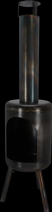 Produktbild Esschert Design Terassenofen mit Holzlager, Schwarz