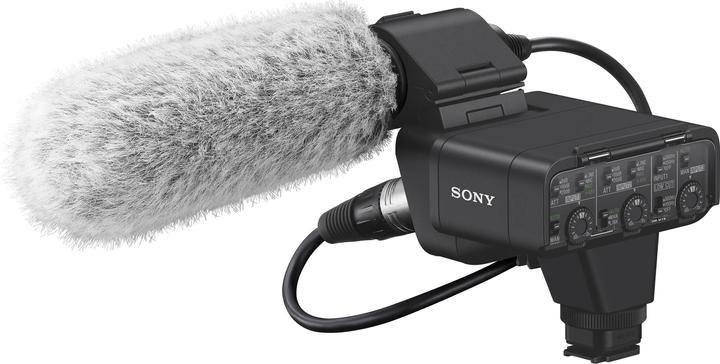 Immagine prodotto Sony Kit adattatore audio XLR-K3M a doppio canale digitale XLR con microfono Shotgun (Microfono specifico per telecamera, Accessori video vari)