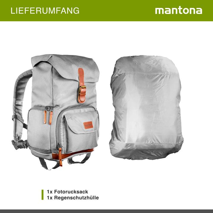 Produktbild mantona Luis junior Retro Fotorucksack (Fotorucksack, 14 l)