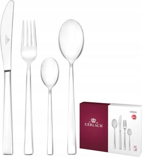 Produktbild Gerlach G01-0030P-ZEST-68PU-S1S1-01 Besteckset Onda, 68-teilig, 18/10 Steel (68 Stück, Besteck Set)
