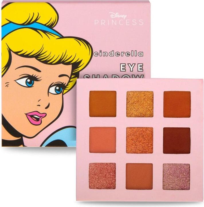 Actual product image Mad Beauty Pop Princess Mini Eyeshadow Palette Cinderella (9 colours)