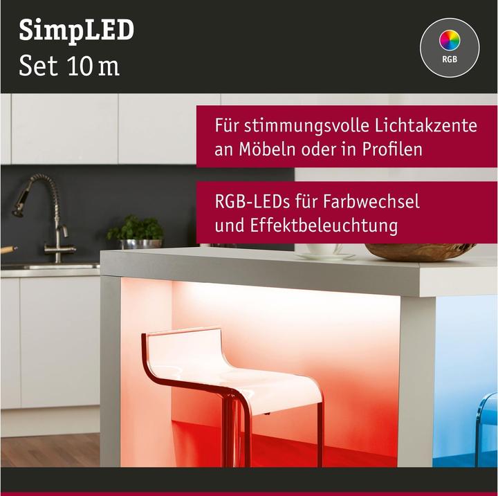 Image du produit Paulmann SimpLED (RGB, 1000 cm, Intérieur)