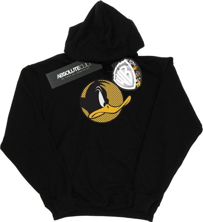Actual product image Looney Tunes Mens Daffy Duck Dotted Profile Hoodie (XXL)