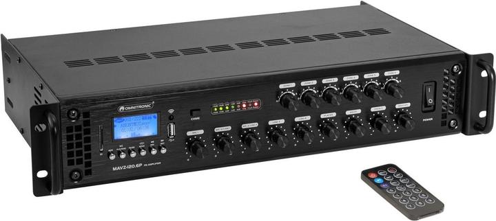 Omnitronic Amplificatore di missaggio MAVZ-120.6P ELA (Lettore DVD, Lettore Blu-ray)