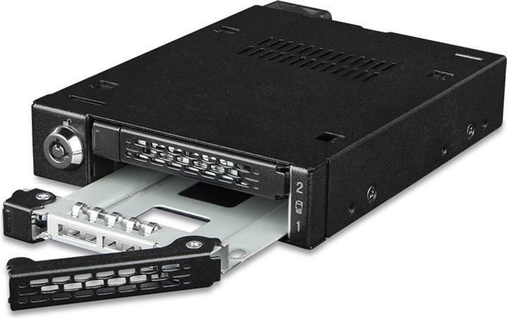 Actual product image Icy Dock IcyDock MB092VK-B 2x U.2 SSD to SlimSAS in 1x 3.5"