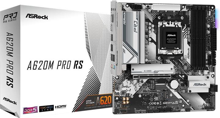 Actual product image AsRock A620M Pro RS (AM5, AMD A620, mATX)