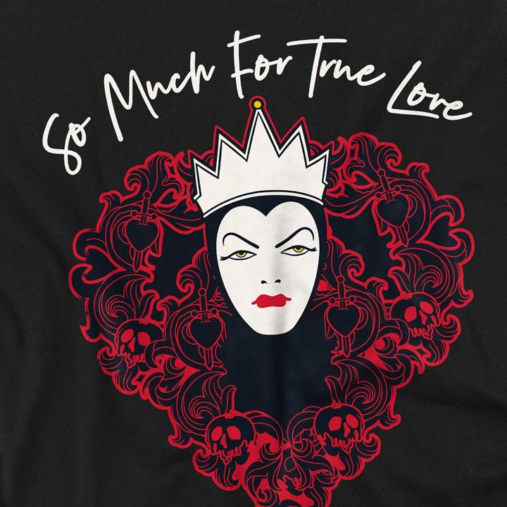 Actual product image Disney Villains Unisex Adult True Love Evil Queen Valentine's Day T-Shirt (M)