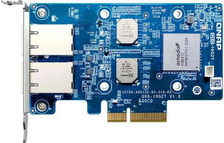 Actual product image QNAP QXG-10G2T Network Adapter PCIe 10 GBE RJ45 x2